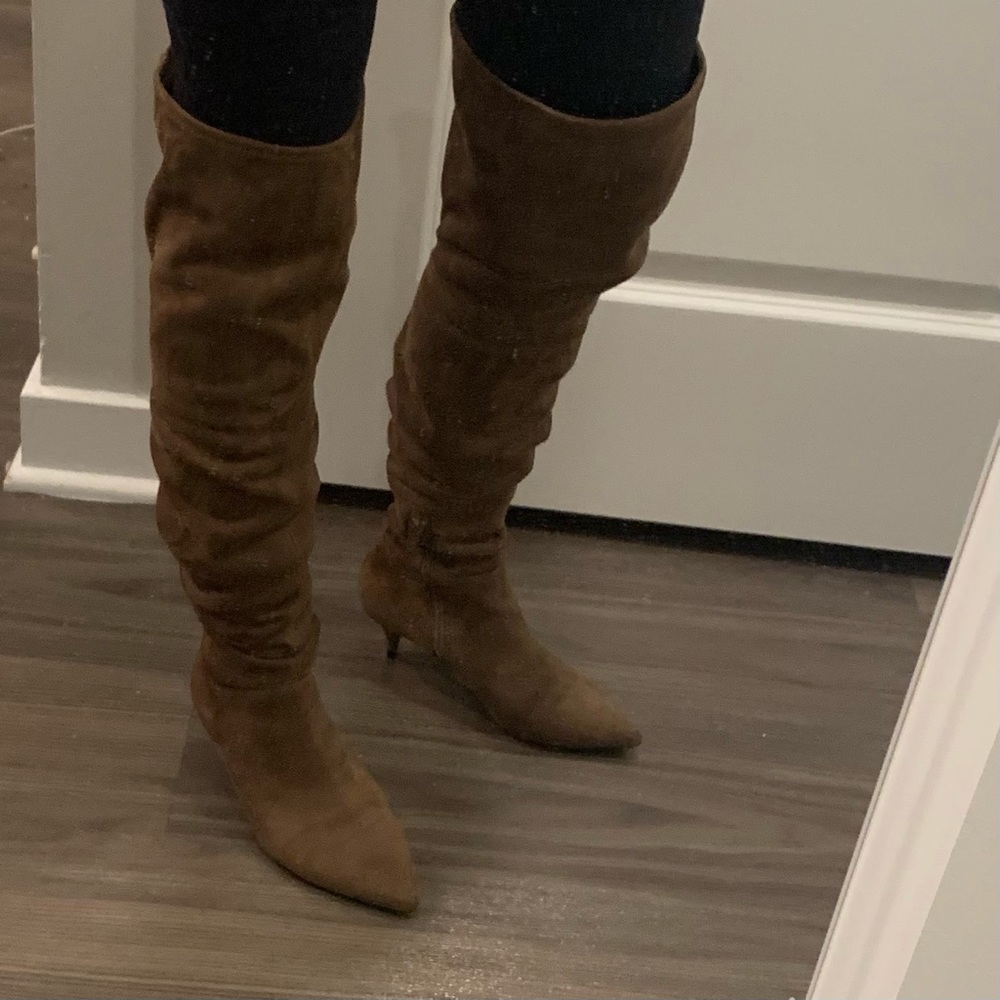 Women’s Aldo Thigh High Boots size 6.5 - taupe brown suede